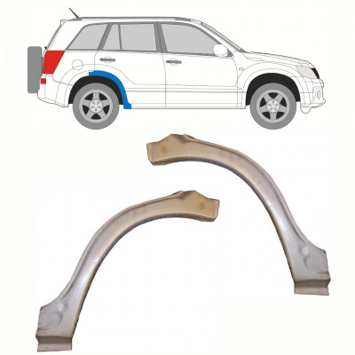 Fram del av bak skärm för Suzuki Grand Vitara 2005-2012 / Vänster+Höger / Set 10177