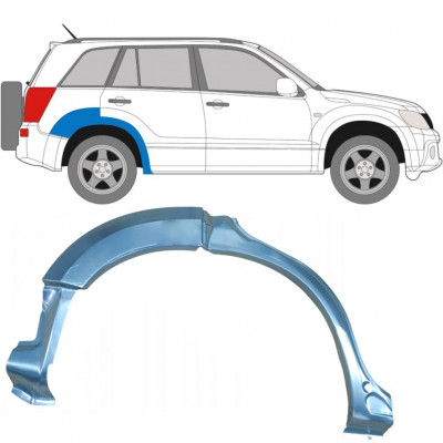 SUZUKI GRAND VITARA 2005-2012 REPARATION AV BAKSKÄRM / HÖGER