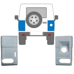 Bak hörn reparationspanel för Mercedes G-Class W460 1979-1993 / Vänster+Höger / Set 10675