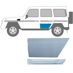 Inre + yttre bakdörr reparationspanel för Mercedes G-Class W460 W461 W463 1979- / Vänster / Set 9468