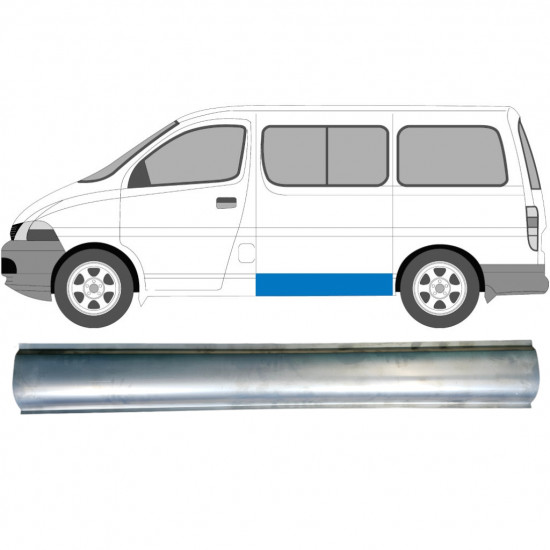 Reparation av sidopanel för Toyota Hiace 1995-2006 / Vänster 7070