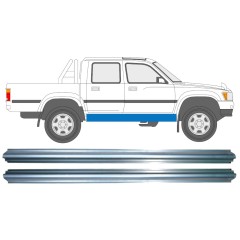 Tröskelplåt reparationspanel för Toyota Hilux 1988-2001 / Vänster = Höger (symmetrisk) / Set 10020