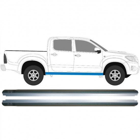 Tröskelplåt reparationspanel för Toyota Hilux 2005-2015 / Vänster = Höger (symmetrisk) / Set 9576