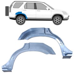 Sidovägg hjulhuskant för Honda CR-V 2001-2006 / Vänster+Höger / Set 9658