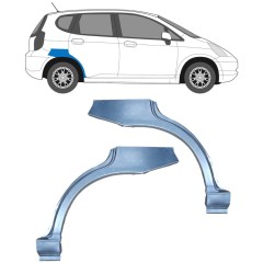 Sidovägg hjulhuskant för Honda Jazz 2002-2008 / Vänster+Höger / Set 9195