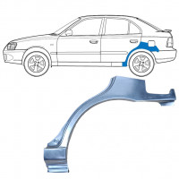 Sidovägg hjulhuskant för Hyundai Accent 2000-2006 / Vänster 7594