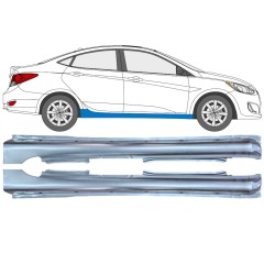 Tröskelplåt för Hyundai Accent 2010- / Vänster / Höger / Set 12801