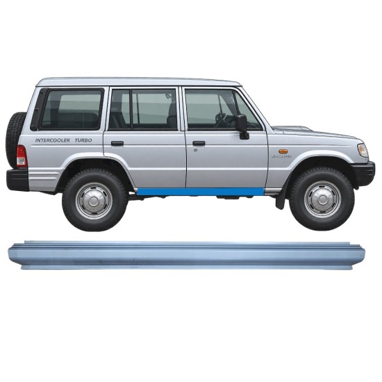 Tröskelplåt reparationspanel för Hyundai Galloper 1991-2003 / Vänster = Höger (symmetrisk) 17018