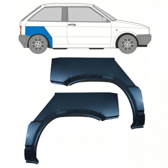 Sidovägg hjulhuskant för Seat Ibiza 1984-1993 / Vänster+Höger / Set 10738