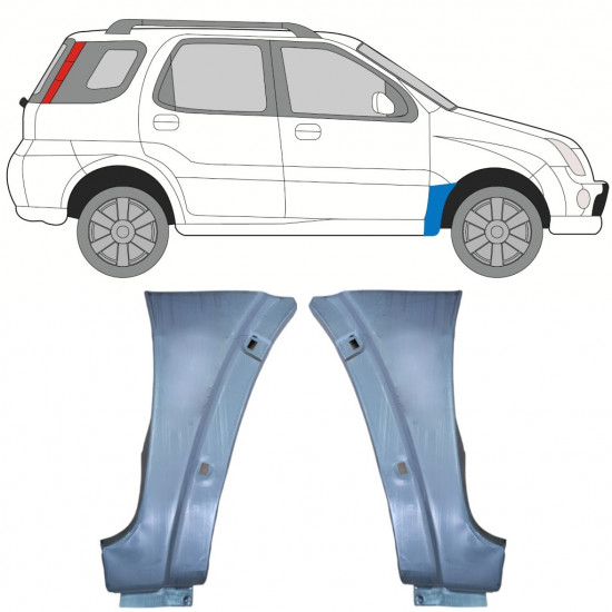 Reparationspanel till framskärm för Suzuki Ignis 2000-2008 / Set 11132