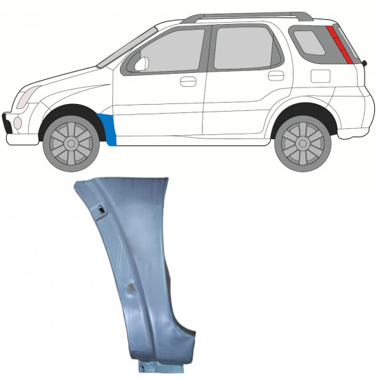 Reparationspanel till framskärm för Suzuki Ignis 2000-2008 / Vänster 11131