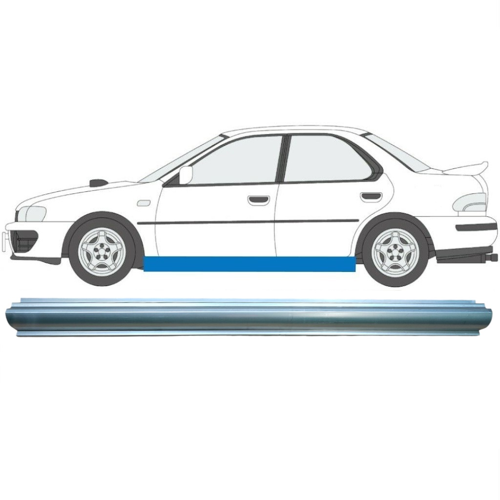 Tröskelplåt Reparationspanel För Subaru Impreza 1992-2000 / Vänster 7010