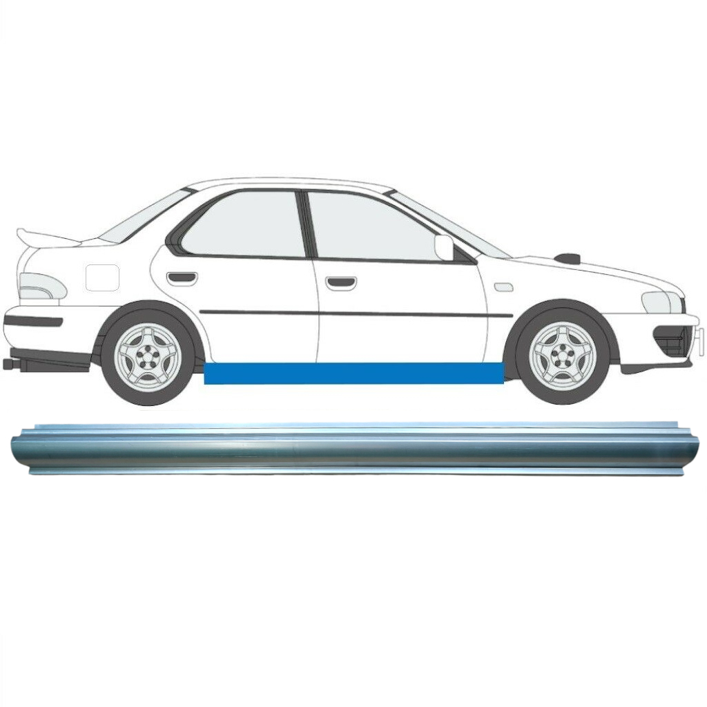 Tröskelplåt Reparationspanel För Subaru Impreza 1992-2000 / Höger 7009