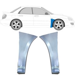 Reparationspanel till framskärm för Subaru Impreza GD GG 2000-2007 / Vänster+Höger / Set 10605