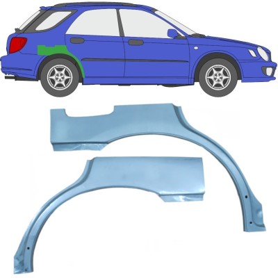 Sidovägg hjulhuskant för Subaru Impreza GD GG 2000-2007 / Vänster+Höger / Set 10463