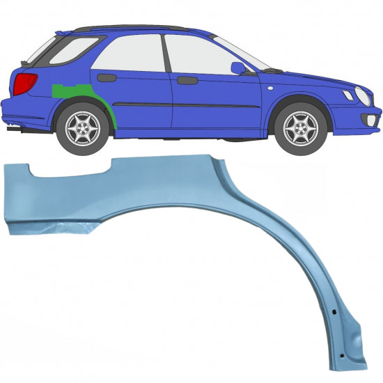 Sidovägg hjulhuskant för Subaru Impreza Gg 2000-2007 / Höger 5918