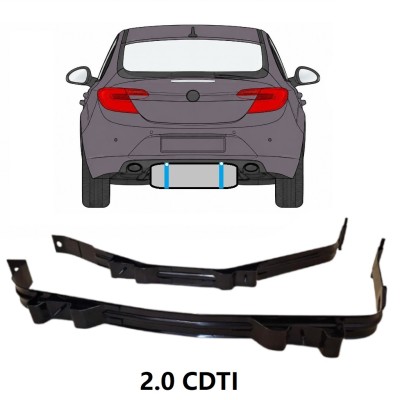 Hållarsats bränsletank för Opel Insignia 2008-2017 17019