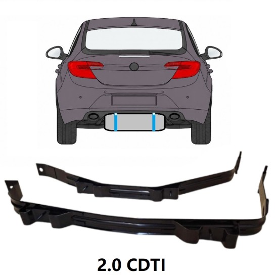 Hållarsats bränsletank för Opel Insignia 2008-2017 17019
