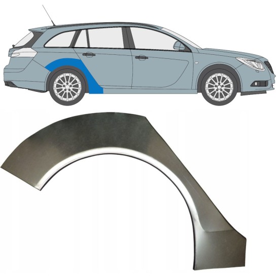 Sidovägg hjulhuskant för Opel Insignia 2008-2017 / Höger / COMBI 16798