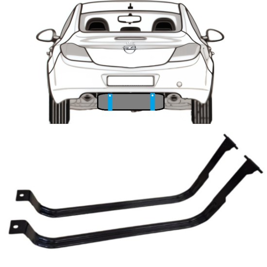 Hållarsats bränsletank för Opel Insignia 2008-2017 15991