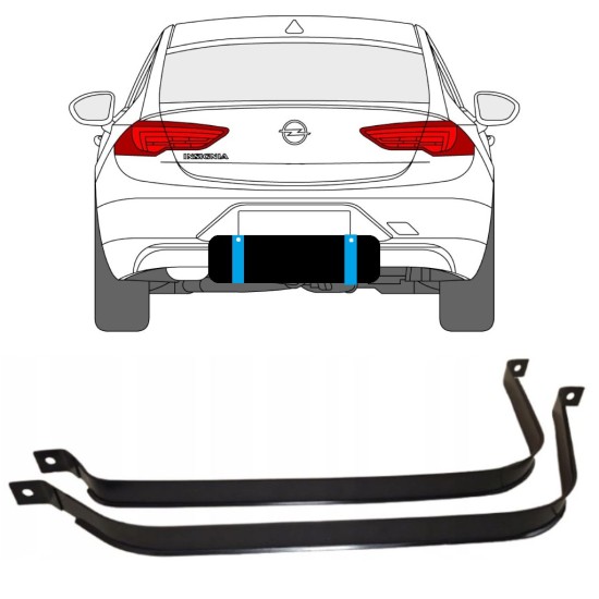 Hållarsats bränsletank för Opel Insignia 2017-2022 15115