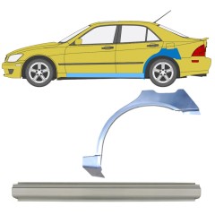 Tröskelplåt + sidovägg hjulhuskant för Lexus IS 1998-2005 / Vänster / Set 10314