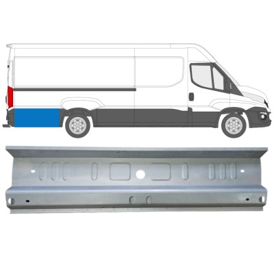 Reparation av sidopanel för Iveco Daily 2014- / Vänster = Höger (symmetrisk) 14713
