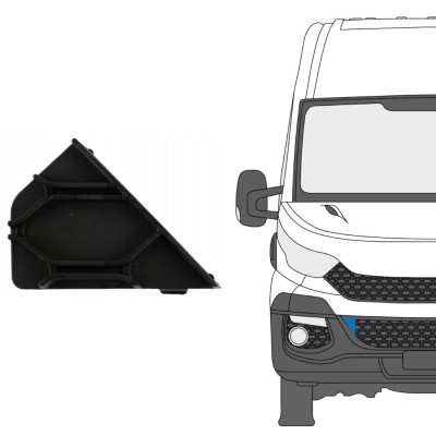 Fram stötfångarlock för Iveco Daily 2014-2019 / Höger 16238