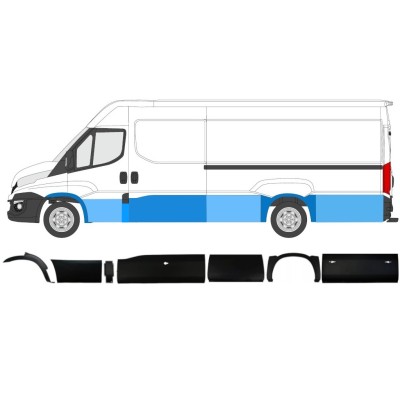 Prydnads skyddslister set för Iveco Daily 2014-2019 / Vänster / 11982