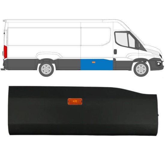 Fram skyddslister med lampa för Iveco Daily 2014-2019 / Höger / Set 11973