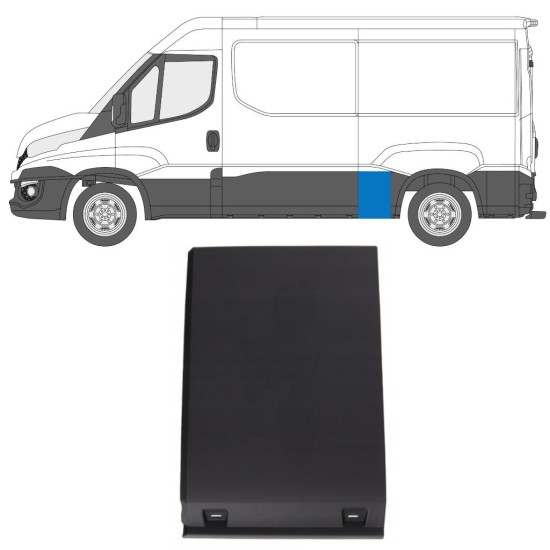 Prydnadslist stänkskärm list för Iveco Daily 2014-2019 / Vänster 16662