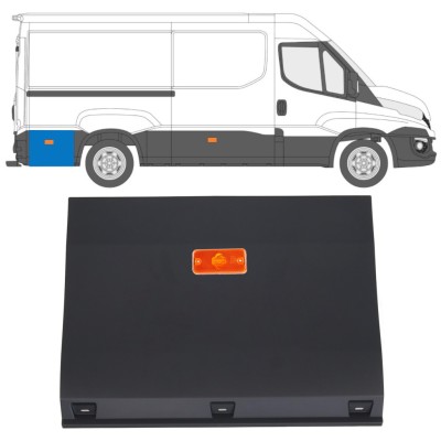 Prydnadslist sidovägg skyddslister med lampa för Iveco Daily 2014-2019 / Vänster = Höger (symmetrisk) / Set 16763