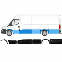 Prydnads Skyddslist sidovägg för Iveco Daily 2014-2019  / LWB / Vänster / Set 11982
