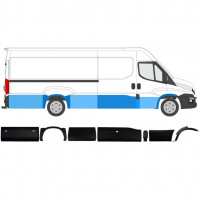 Prydnads Skyddslist sidovägg för Iveco Daily 2014-2019  / LWB / Höger / Set 11981