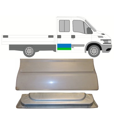 Inre + yttre bakdörr reparationspanel för Iveco Daily 1999-2014 / Vänster = Höger (symmetrisk) / Set 16174