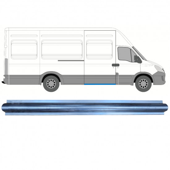 Skjutdörr tröskel reparationspanel för Iveco Daily 2006-2014 / Höger 7358