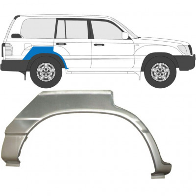 Sidovägg hjulhuskant för Toyota Land Cruiser 1998-2007 / Höger 7054