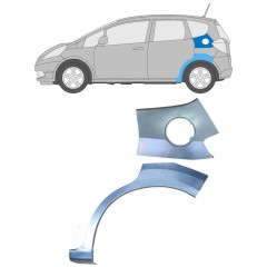 Reparationspanel för tanklocköppning + bak skärm för Honda Jazz 2008-2015 / Vänster / Set 12618