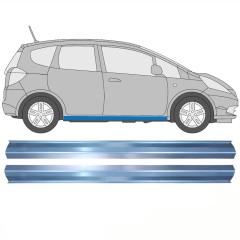 Tröskelplåt reparationspanel för Honda Jazz 2008-2015 / Vänster = Höger (symmetrisk) / Set 10371