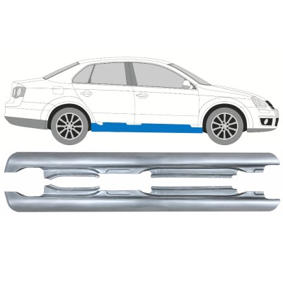 Tröskelplåt för Volkswagen Jetta 2005-2010 / Vänster+Höger / SEDAN 17052