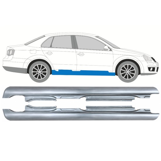 Tröskelplåt för Volkswagen Jetta 2005-2010 / Vänster+Höger / SEDAN 17052