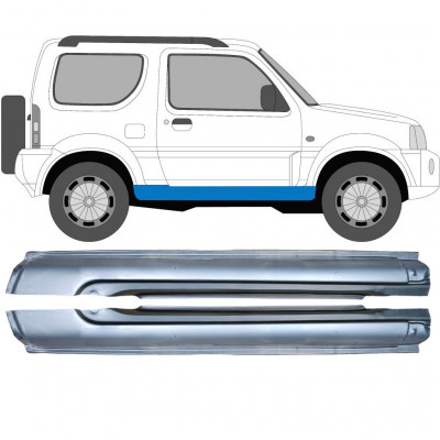 Tröskelplåt för Suzuki Jimny 1998-2018 / Vänster+Höger / Set 10411