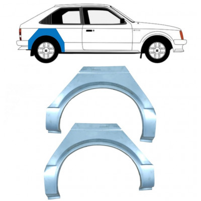 Sidovägg hjulhuskant för Opel Kadett D 1979-1984 / Vänster+Höger / Set 10638