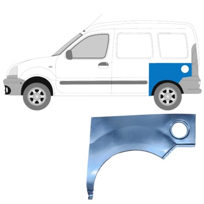 Sidovägg hjulhuskant för Renault Kangoo 1997-2008 / Vänster 9127