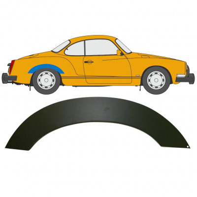 VW Karman Ghia 1955-1974 Reparation av bakskärm / Höger