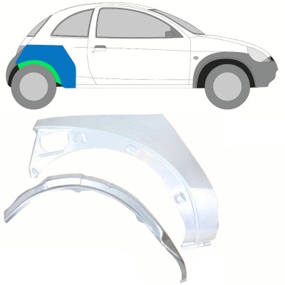 Inre + yttre bak skärm reparationspanel för Ford KA 1996-2008 / Höger / Set 10775