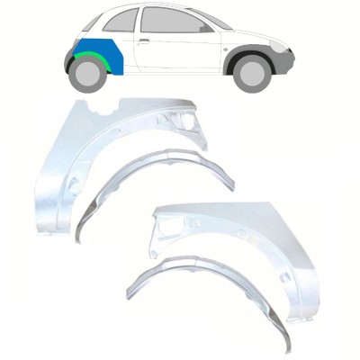 Inre + yttre bak skärm reparationspanel för Ford KA 1996-2008 / Set 10777