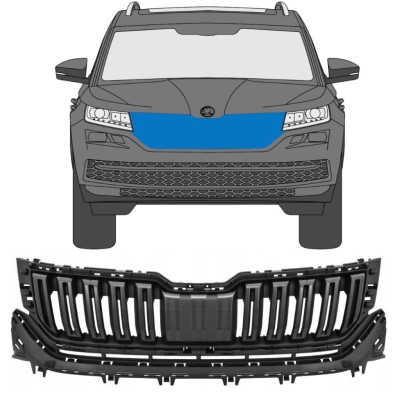 Grill för Skoda Kodiaq 2016-2021 16202