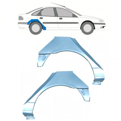 Sidovägg hjulhuskant för Renault Laguna 1994-2001 / Vänster+Höger / Set 10591