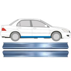 Tröskelplåt reparationspanel för Mitsubishi Lancer 2003-2008 / Vänster+Höger / Set 11359